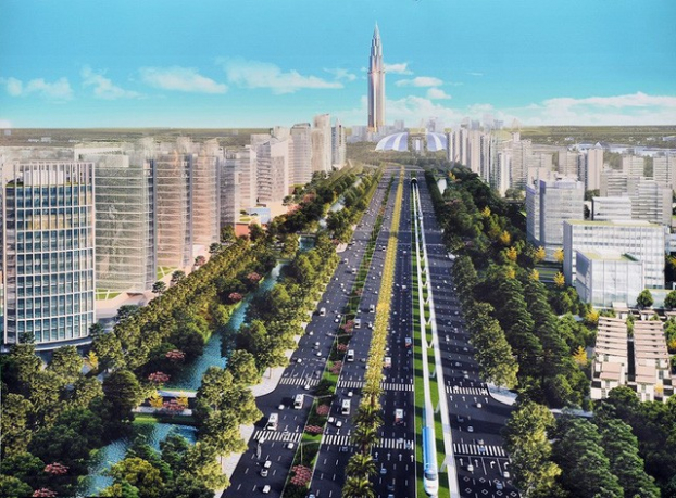   Dự án Thành phố thông minh được xây dựng đồng bộ trên diện tích khoảng 272 hecta. Giai đoạn 1, liên danh Sumimoto-BRG sẽ đầu tư hơn 1 tỷ USD trên diện tích 73,11 hecta.  
