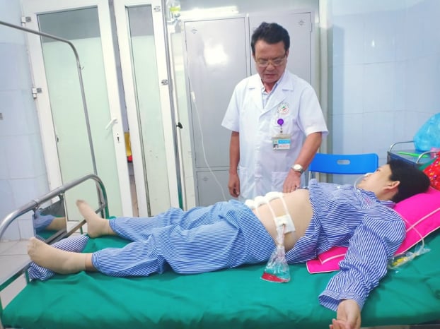   Thai phụ Lương Thị Đ. bất ngờ đau bụng dữ dội, vỡ tử cung được cấp cứu thành công  