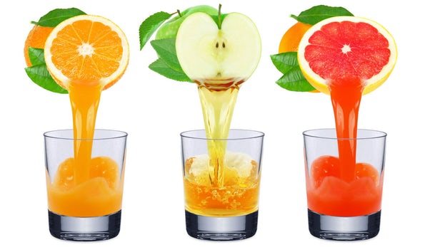   Uống nhiều nước ép hoa quả có thể bị ung thư.  