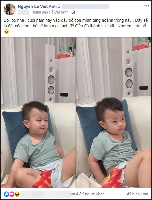 Việt Anh đăng ảnh hạnh phúc bên con trai sau ồn ào ly hôn lần 2 1