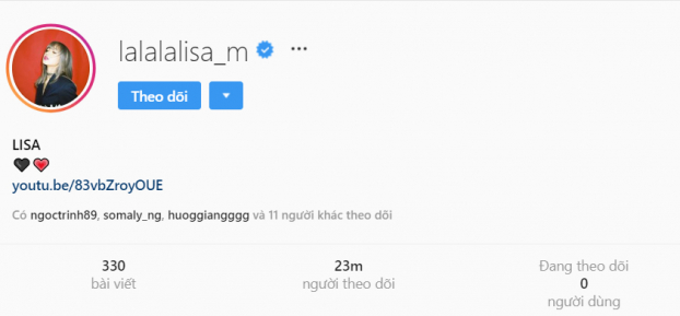 Lisa (BLACKPINK) lập kỷ lục mới trên Instagram, vượt mặt Chanyeol (EXO), G-Dragon 0