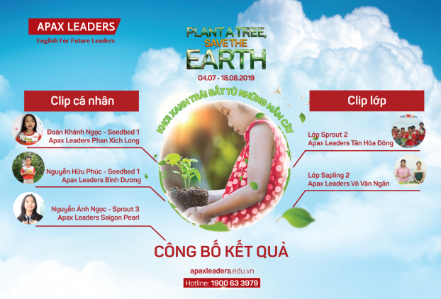   Cuộc thi “Plant a Tree, Save the Earth - Khơi xanh Trái đất từ những mầm cây” đã đi đến hồi kết và những thí sinh xuất sắc dần lộ diện  