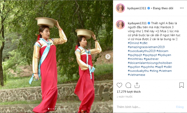 Tin tức sao Việt 4/9: Kỳ Duyên gặp khó khăn khi mặc hanbok, netizen đoán là do vòng 1 2