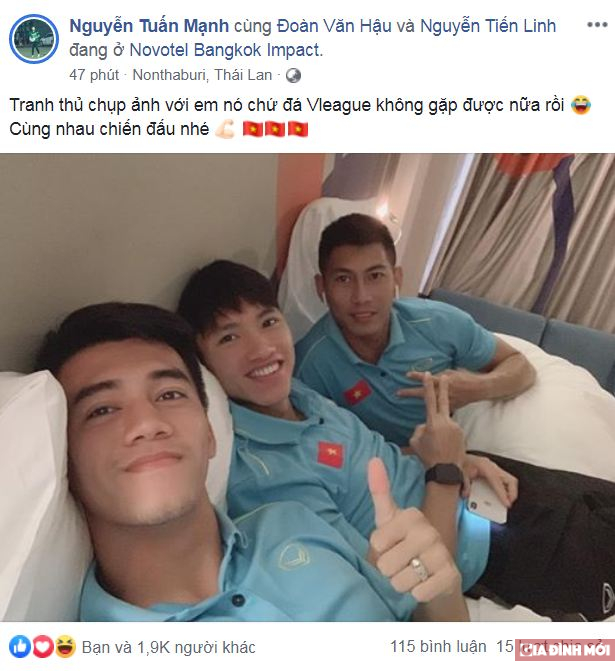 Các cầu thủ Việt Nam đăng gì trên mạng xã hội trước đại chiến Việt Nam vs Thái Lan? 1