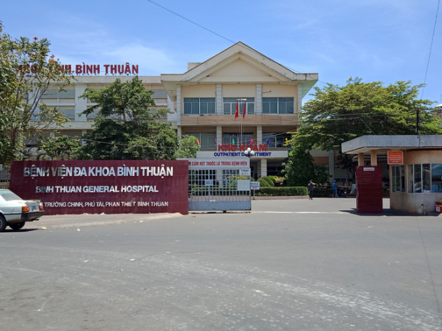   Bệnh viện đa khoa Bình Thuận, nơi xảy ra sự việc sản phụ tố bác sĩ BV tắc trách.  