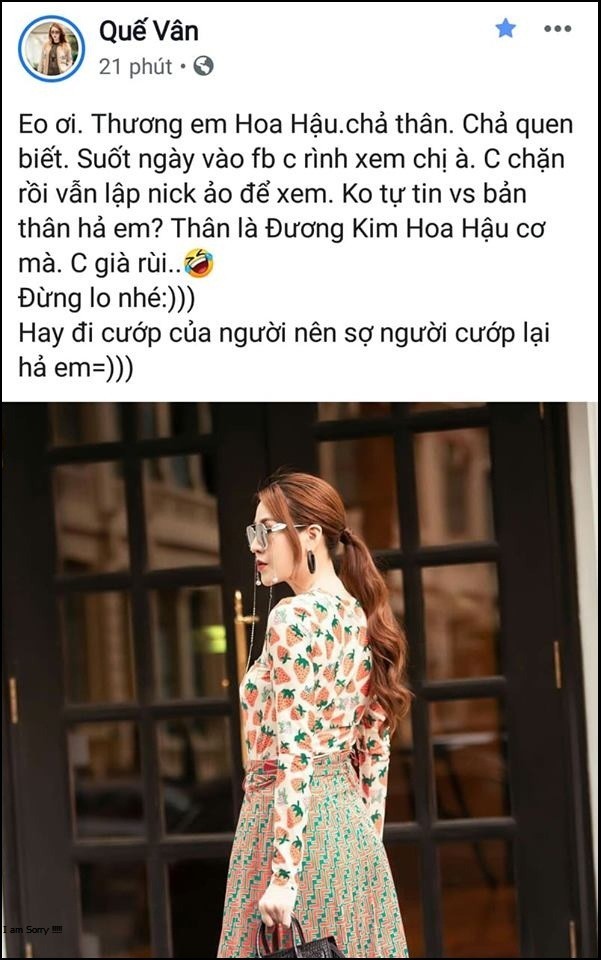 Tin tức sao việt 9/9: Quế Vân dằn mặt Hoa hậu, netizen xôn xao đoán người ấy là ai? 3