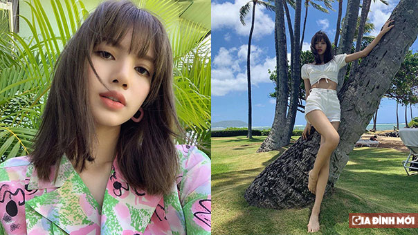   Lisa (BLACKPINK) khoe eo thon, chân dài gợi cảm tại Hawaii  