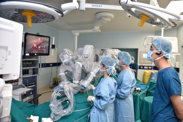   Phẫu thuật robot điều trị ung thư có thể đem lại tỷ lệ thành công lên tới 95%.  