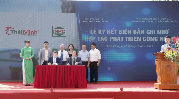   Lễ ký kết hợp tác phát triển công nghệ giữa Thái Minh và Viện Hóa học các hợp chất thiên nhiên – Viện Hàn lâm Khoa học và Công nghệ Việt Nam  