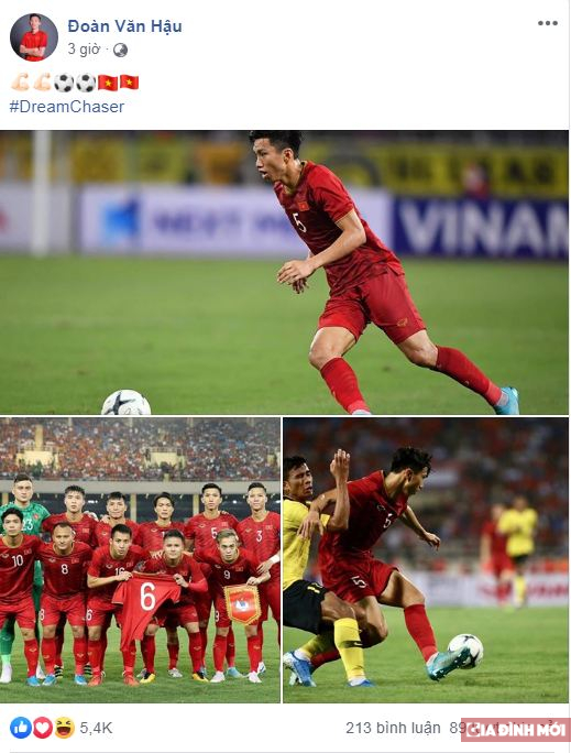 Đánh bại 'Hổ Mã Lai', các cầu thủ Việt Nam đăng gì trên mạng xã hội? 5