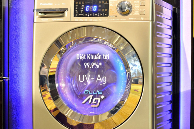   Tia UV kích hoạt tinh thể bạc tạo thành các gốc OH, tăng cường khả năng tiêu diệt máy giặt lên tới 99,99%  
