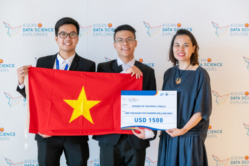   2 sinh viên Việt Nam giành giải Nhất cuộc thi Khám phá khoa học số Asean.  