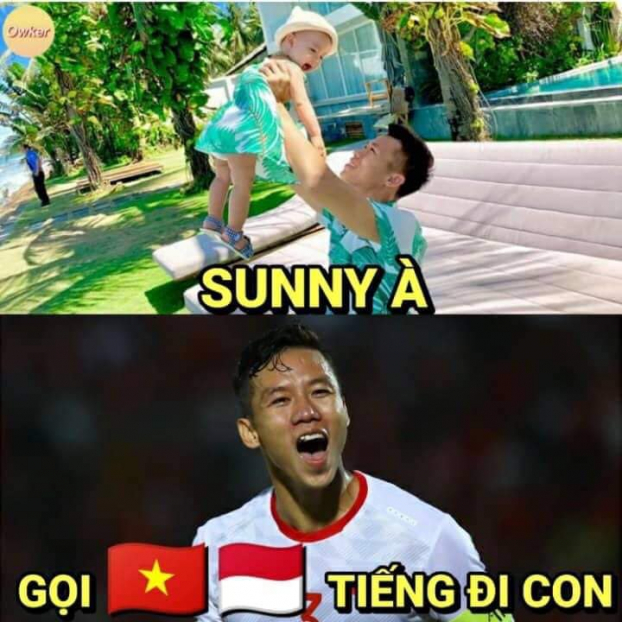   Bức ảnh 'cà khịa' tỷ số Việt Nam 3-1 Indonesia  