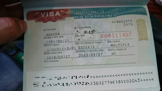 Visa Hàn Quốc có những loại nào, thời hạn bao lâu? 2