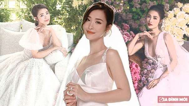 Loạt váy trắng tinh khôi Đông Nhi mặc hóa công chúa trong siêu đám cưới 10  tỷ