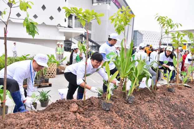 Hơn 1.000 người dân Hà Nội tham gia lễ trồng cây 'Cánh rừng quê hương Aeon' 3
