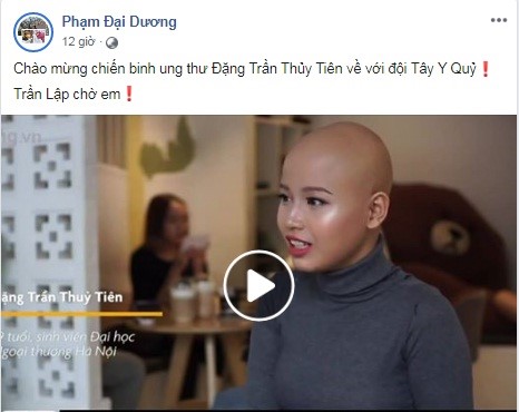   'Thánh thực dưỡng' Phạm Đại Dương nguyền rủa bệnh nhân ung thư trên mạng xã hội. Ảnh chụp từ Facebook 'thánh thực dưỡng'  