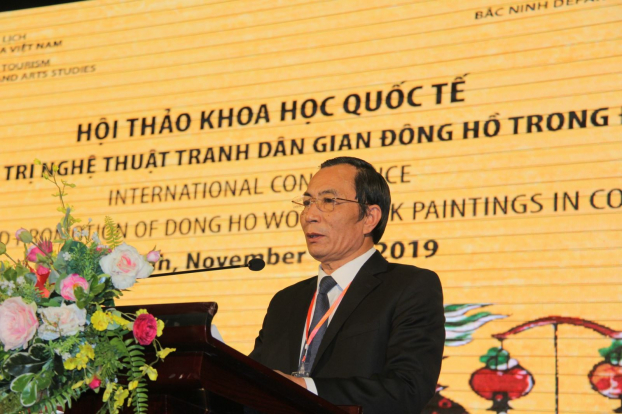   Phó Chủ tịch UBND tỉnh Bắc Ninh Nguyễn Văn Phong phát biểu khai mạc hội thảo.  