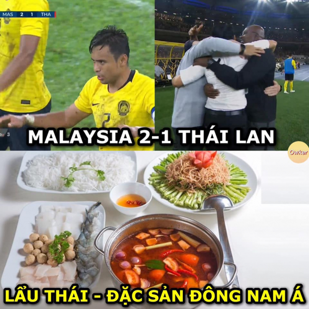   Ở một diễn biến khác, Malaysia chiến thắng Thái Lan với tỷ số 2-1 (Ảnh: Fandom Owker)  