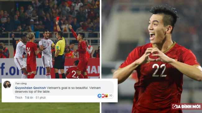   Khán giả thế giới nói gì sau chiến thắng thuyết phục Việt Nam 1-0 UAE?  