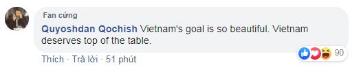 Khán giả thế giới nói gì sau chiến thắng thuyết phục Việt Nam 1-0 UAE? 1