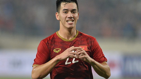   Tiến Linh là cầu thủ duy nhất ghi bàn trong trận đấu  