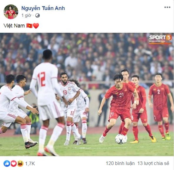 Hạ gục UAE, các cầu thủ Việt Nam đăng gì trên mạng xã hội? 7