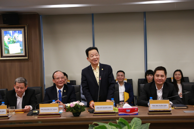   Chủ tịch HĐQT kiêm Tổng giám đốc T&T Group Đỗ Quang Hiển đánh giá cao vai trò của các đại sứ, trưởng cơ quan đại diện của Việt Nam tại nước ngoài trong việc kết nối với các doanh nghiệp ở nước sở tại  