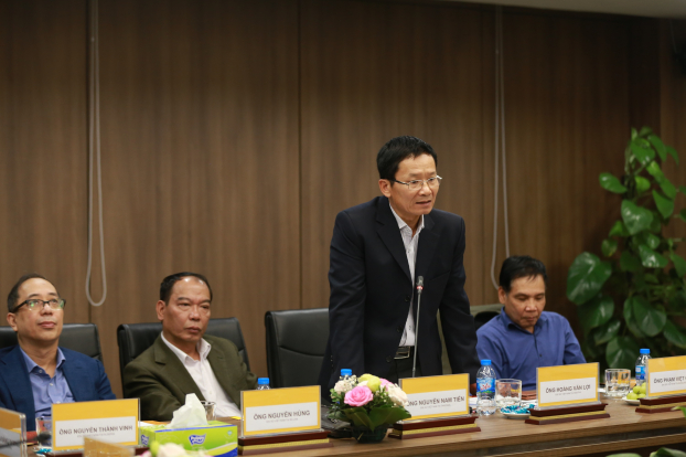   Đại sứ Việt Nam tại Tanzania Nguyễn Nam Tiến phát biểu tại buổi làm việc  