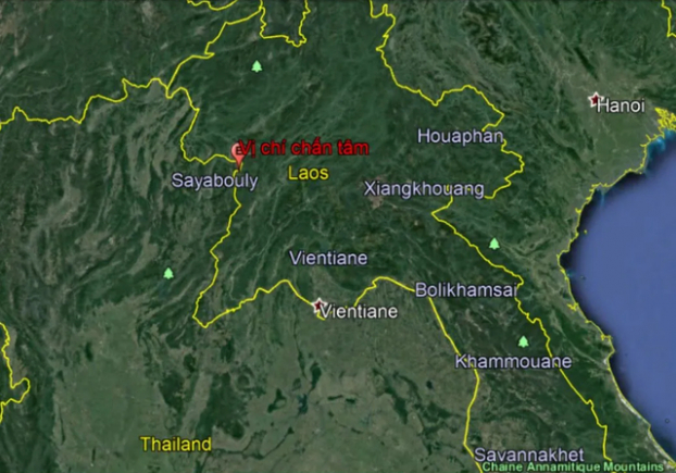   Vị trí động đất tại Lào sáng 21/11, ảnh hưởng tới Việt Nam.  