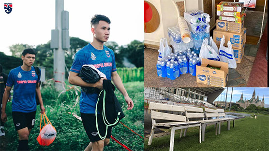   Đội tuyển Thái Lan kêu trời vì mọi thứ quá tệ. Họ phải tự thuê sân tập và mua thêm đồ ăn, nước uống để đảm bảo sức khỏe  