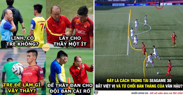   Ảnh chế hài hước U22 Việt Nam vs U22 Lào: Tiến Linh tỏa sáng, trọng tài gây tranh cãi  