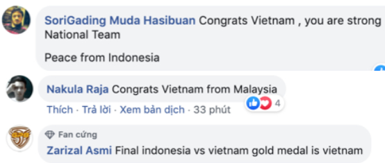   CĐV Đông Nam Á gửi lời chúc mừng U22 Việt Nam  