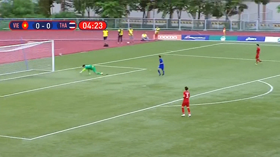   Xem lại tình huống Thái Lan ghi bàn mở tỉ số trận U22 Việt Nam vs U22 Thái Lan  