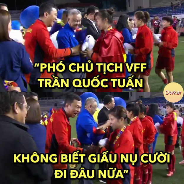   Niềm hạnh phúc không thể giấu của tuyển Việt Nam (Ảnh: Fandom Owker)  