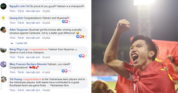   CĐV Đông Nam Á nói gì sau khi Việt Nam vô địch SEA Games 30?  