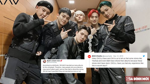   Không thể mua được album của EXO, fan phẫn nộ 'SM đang hủy hoại EXO à?'  