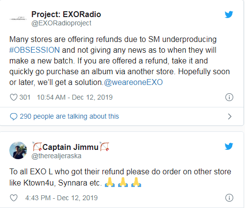 Không thể mua được album Obsession, fan phẫn nộ chỉ trích: 'SM đang hủy hoại EXO à?' 2