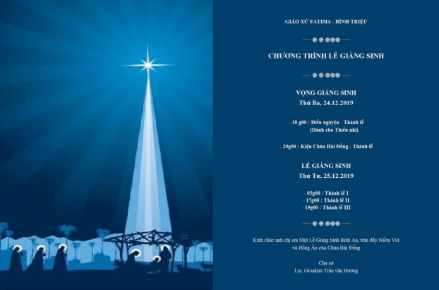 Giờ lễ Giáng sinh tại các nhà thờ ở Sài Gòn năm 2019 đầy đủ, chi tiết nhất 2