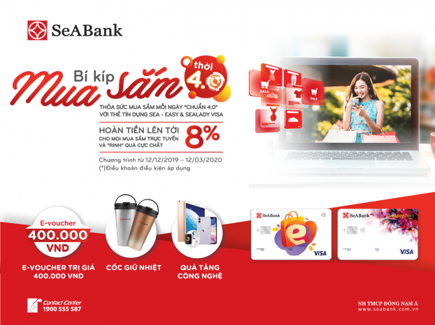 SeABank tặng iPhone 11 cho khách hàng mở mới thẻ SeA-Easy và SeALady Visa. 0
