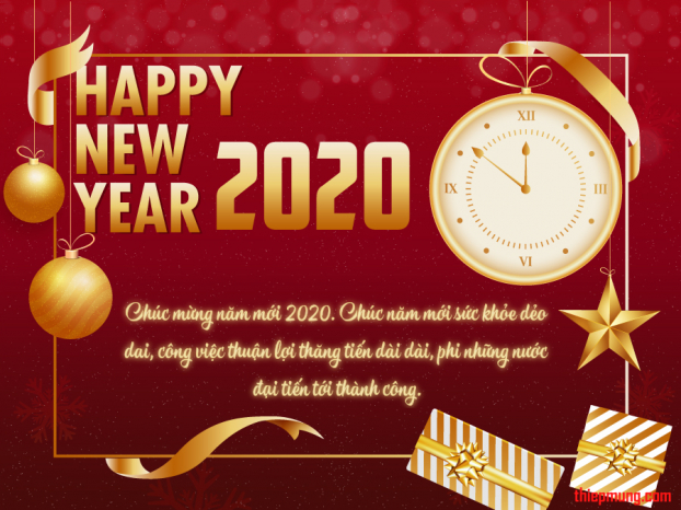 Tuyển tập thiệp chúc mừng năm mới 2020 và lời chúc Tết Dương lịch hay, ý nghĩa 2