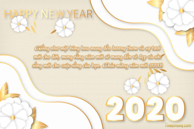 Tuyển tập thiệp chúc mừng năm mới 2020 và lời chúc Tết Dương lịch hay, ý nghĩa 4