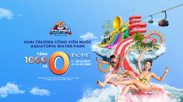 Công viên nước mới toanh ở Phú Quốc tặng hàng nghìn vé cho khách đi cáp treo 0