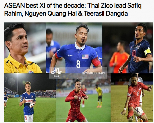   Live Sport Asia bình chọn đội hình tiêu biểu nhất Đông Nam Á trong thập kỉ qua  