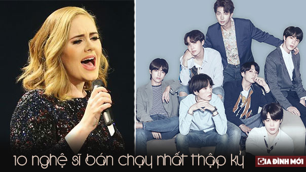  10 nghệ sĩ bán chạy nhất thập kỉ: BTS có phải là nghệ sĩ Kpop duy nhất lọt top?  