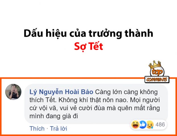   Dấu hiệu của sự trưởng thành (Ảnh: Top Comments)  