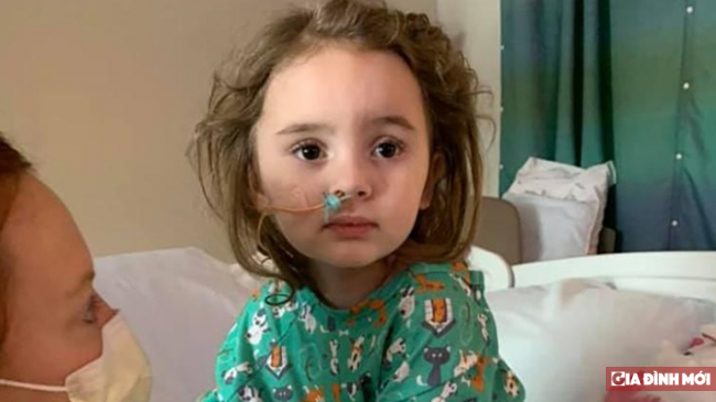 Biến chứng của cúm, cô bé 4 tuổi bị hoại tử não, mù cả hai mắt 0