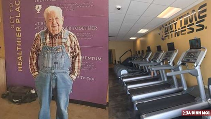   Cụ ông 91 tuổi người Mỹ vần tập gym đều đặn 3 lần/tuần  