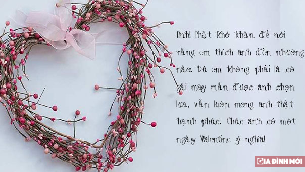 10 lời chúc Valentine cho người yêu đơn phương cực hay 2