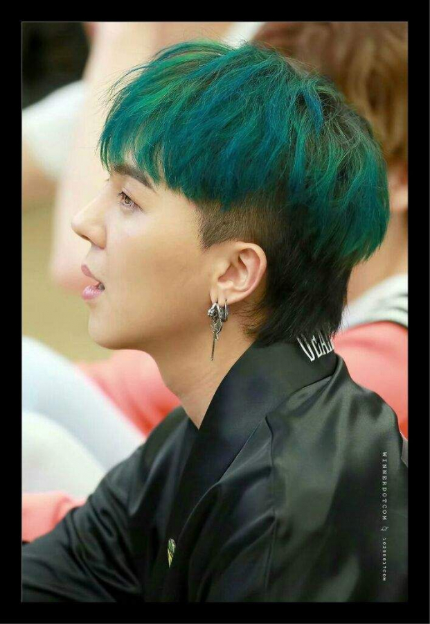 10+ idol Kpop nhuộm tóc xanh lá: Người khí chất ngút ngàn, kẻ xấu lạ khiến fan cười ngất 18